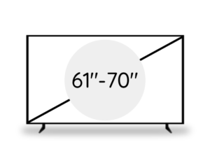 61" -70" (154 - 177 cm)