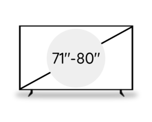 71"- 80" (178 - 203 cm)