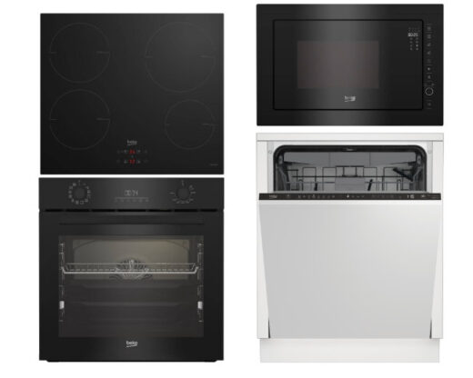 Set Beko BBIR 17300 BCS + HII64400MT + BMGB25333BG + BDIN 38643C