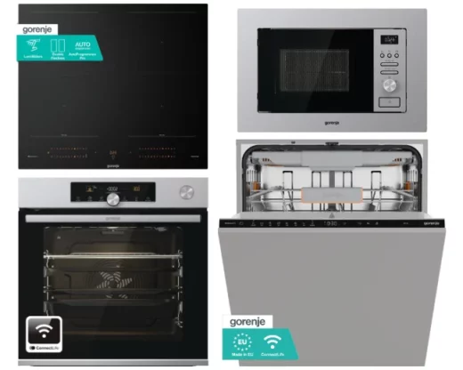 Set Gorenje BPSA6747A08XWI + BMI201AG1X + GI6443BSCWF + GVB67364