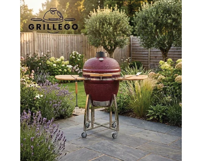 Grillego keramický gril Kamado 27″ červený - Obrázek 3