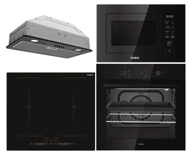 Set VIVAX BO-606FTM G + BH-04M2FZIN + MWOB-2020G G + CHO-60BI100T B