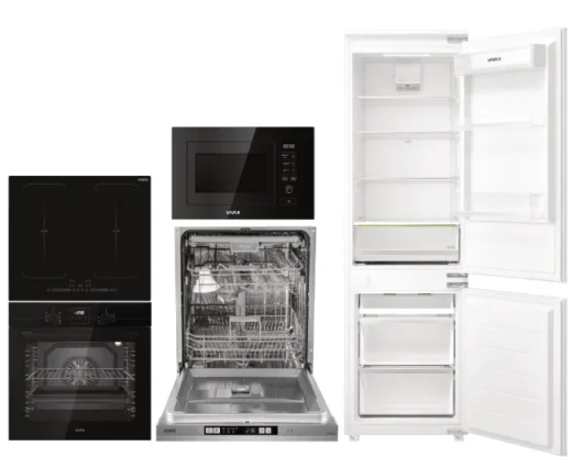 Set VIVAX BO-808BFD G + BH-04M2FZIN + MWOB-2020G G + DWB-601473D + CFRB-248ENF